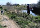 Operativo de Defensa Civil en zona inundable de Máximo Paz