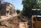 La obra del colector cloacal de calle 25 de Mayo en su etapa final