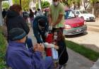 Campaña de voluntariado durante el operativo de cobro de Jubilados