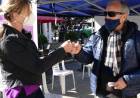 Operativo de vacunación antigripal en la Plaza San Martín