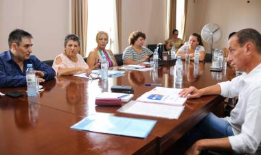 El intendente Arrieta mantuvo un encuentro con la Central de Trabajadores