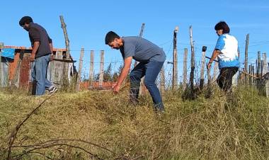 Operativo de limpieza en Máximo Paz