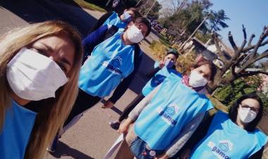 Vacunación y relevamiento territorial en San Esteban