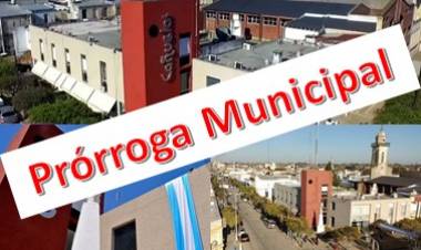 Prórroga en el vencimiento de tasas