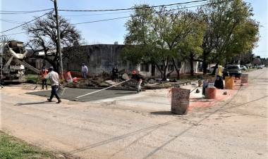 Finalizó la reparación de la carpeta asfáltica en Rawson y Vélez Sarsfield