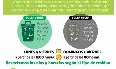 Comenzó a implementarse el programa de recolección y separación de residuos en Uribelarrea