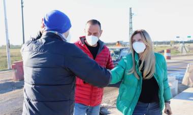 La Intendenta recorre las obras de los diferentes puntos de Cañuelas