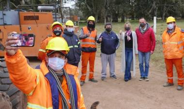 Dieron inicio la obra de la mejora del Camino Padre Elizalde