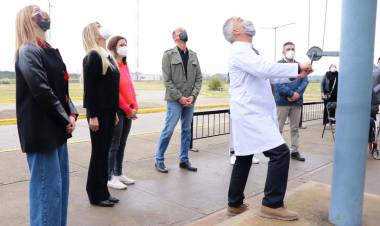 La independencia se celebró con un acto en el Hospital Néstor Kirchner