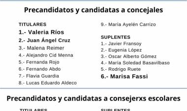 El Frente de Todos Cañuelas presentó su lista