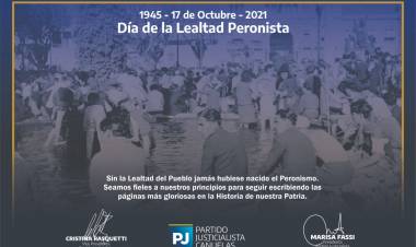  Día de la Lealtad Peronista / 17 de Octubre 1945-2021
