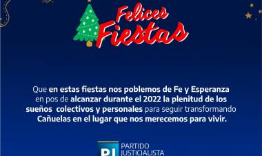 Salutaciones del PJ Cañuelas - Espacio Publicitario