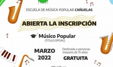 Abren la Escuela de Música Popular de Cañuelas