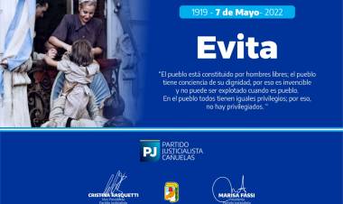 103° Aniversario del Natalicio de Evita