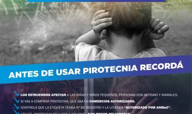 Uso responsable de la pirotecnia