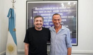 Arrieta se reunió con Máximo Kirchner para gestionar la continuidad de obras viales