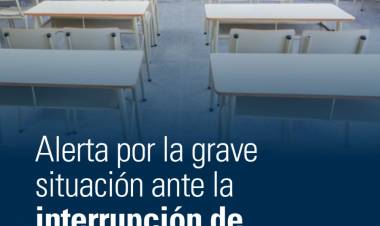 La Defensoría alertó sobre la grave situación que genera la interrupción de obras en las escuelas