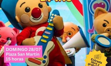 Show gratuito de Plim Plim y sus amigos