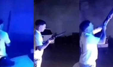 El policía que disparó al aire en Navidad fue desafectado de la fuerza