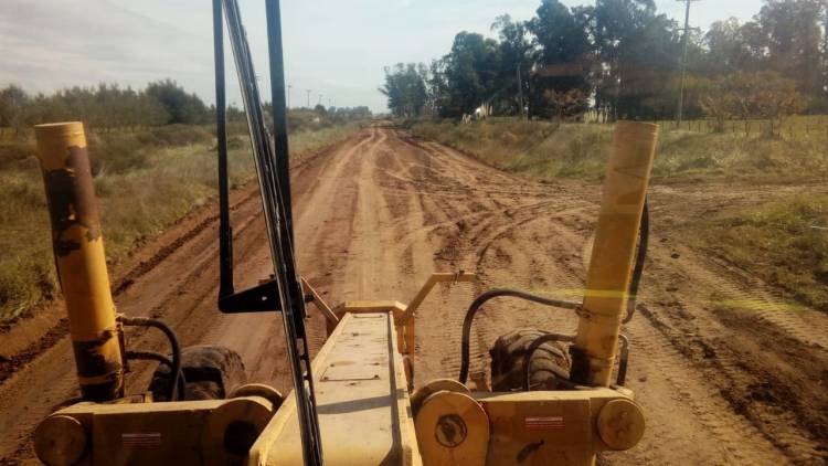 Fuerte trabajo municipal para el mantenimiento de la vía pública