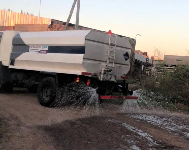 Desinfección en diversos puntos