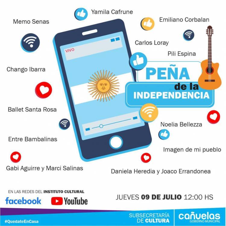 Se viene la peña virtual de la Independencia