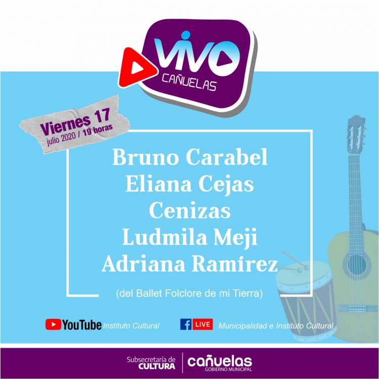 El ICC propone el "VIVO Cañuelas: Tarde de música virtual"