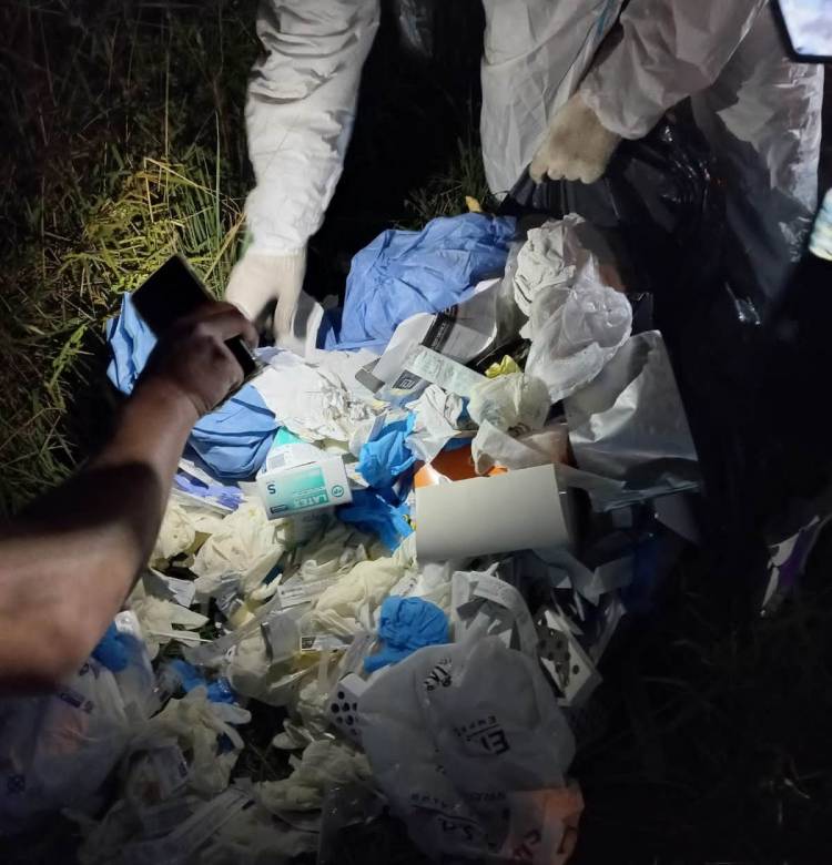 Comunicado del Hospital Ángel Marzetti sobre el hallazgo de residuos patogénicos: 