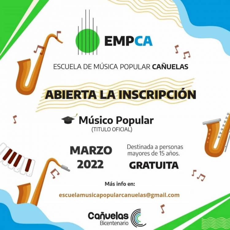Abren la Escuela de Música Popular de Cañuelas