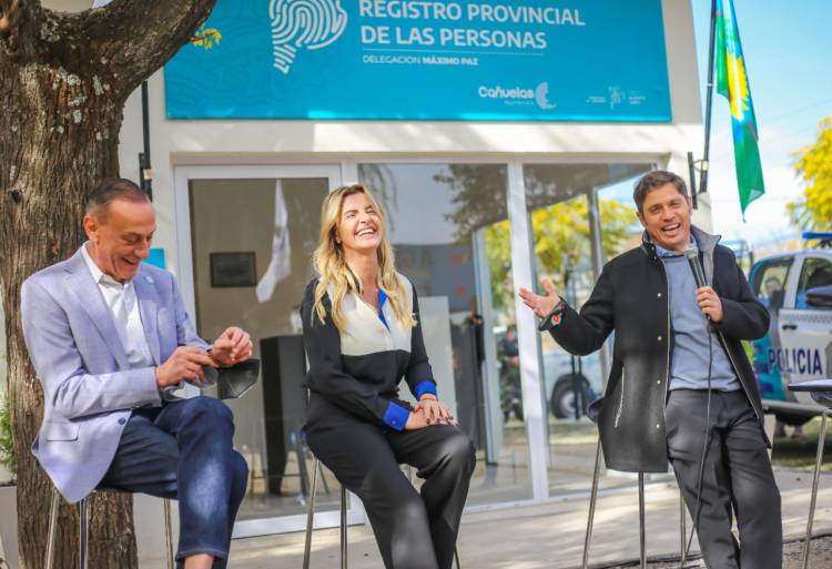 Kicillof y Fassi inauguraron el Registro Provincial de las Personas en Máximo Paz