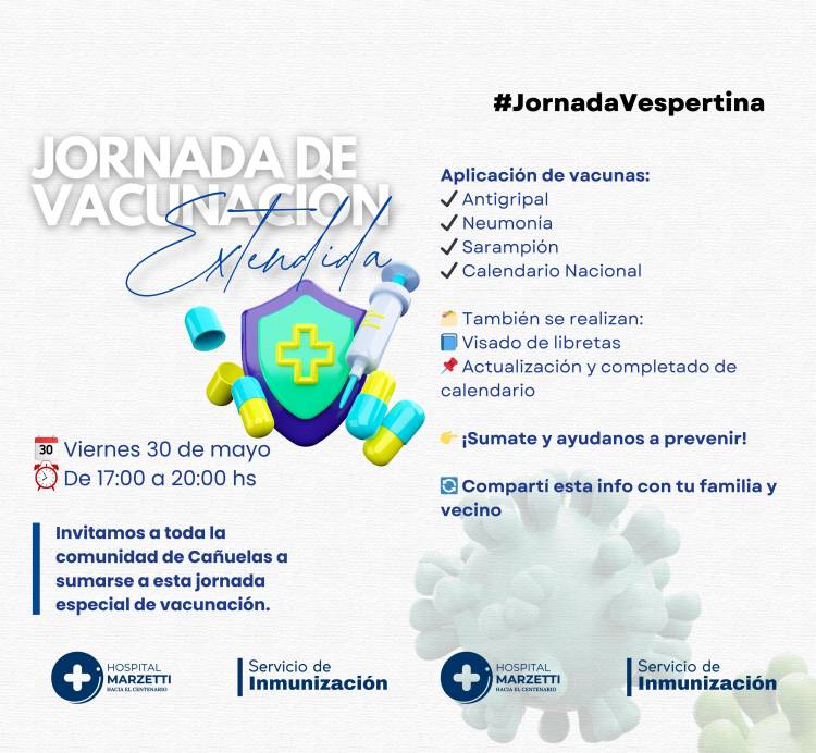 Jornada de Vacunación Extendida en el Hospital Marzetti