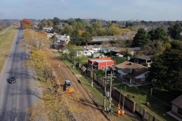 Avanza a paso firme la repavimentación de la Ruta Provincial 205